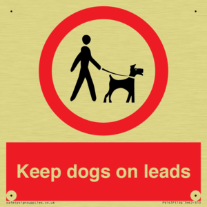Keep dogs on leads